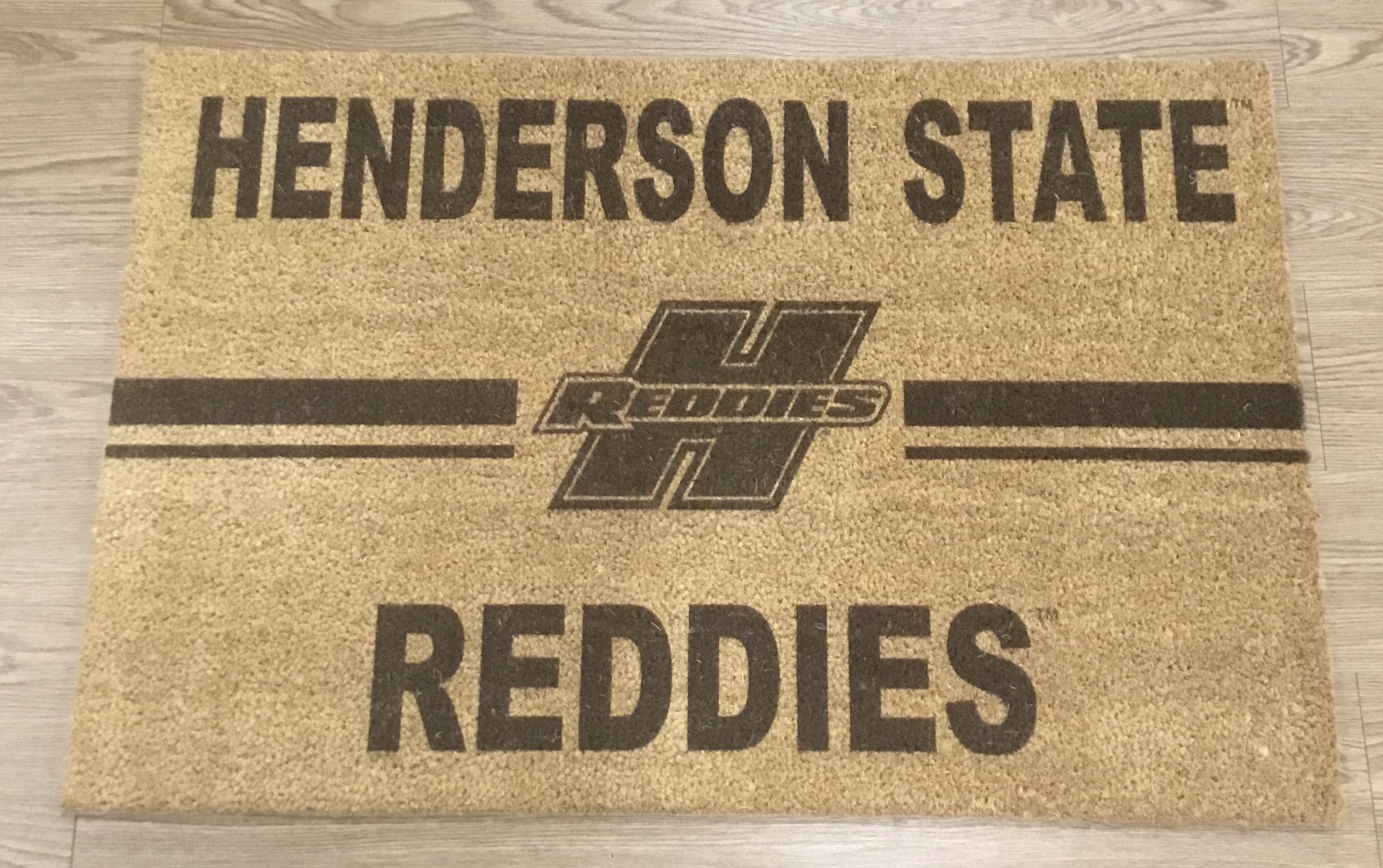 image of: Henderson State Reddies Logo Doormat