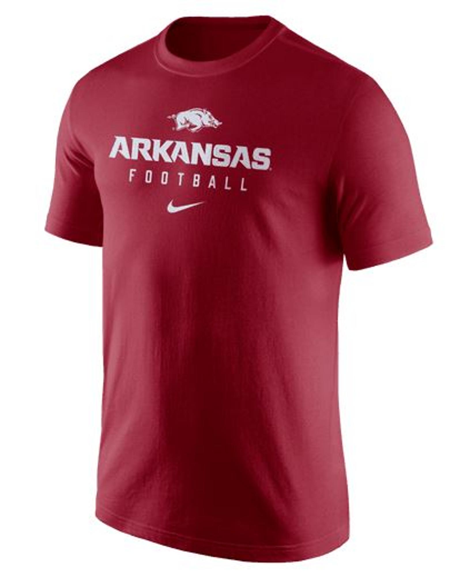image of: Arkansas Razorbacks Down Field Team Issue Short SleeveTee - Crimson