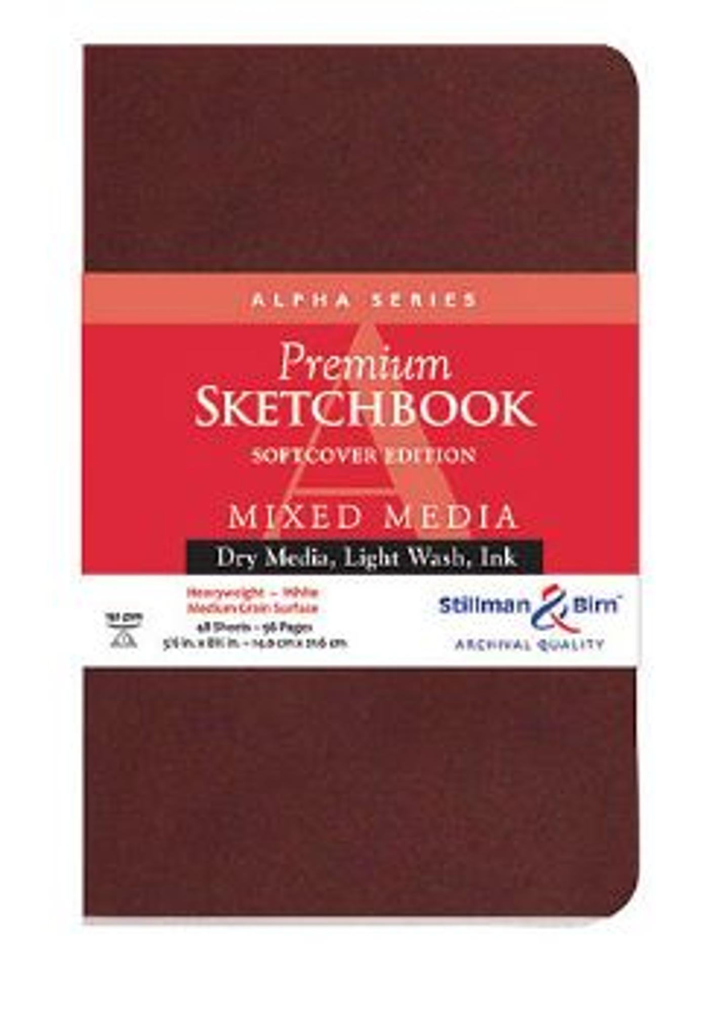 image of: Alpha Mixed Media Softcover Sketchbook 5.5 x 8.5
