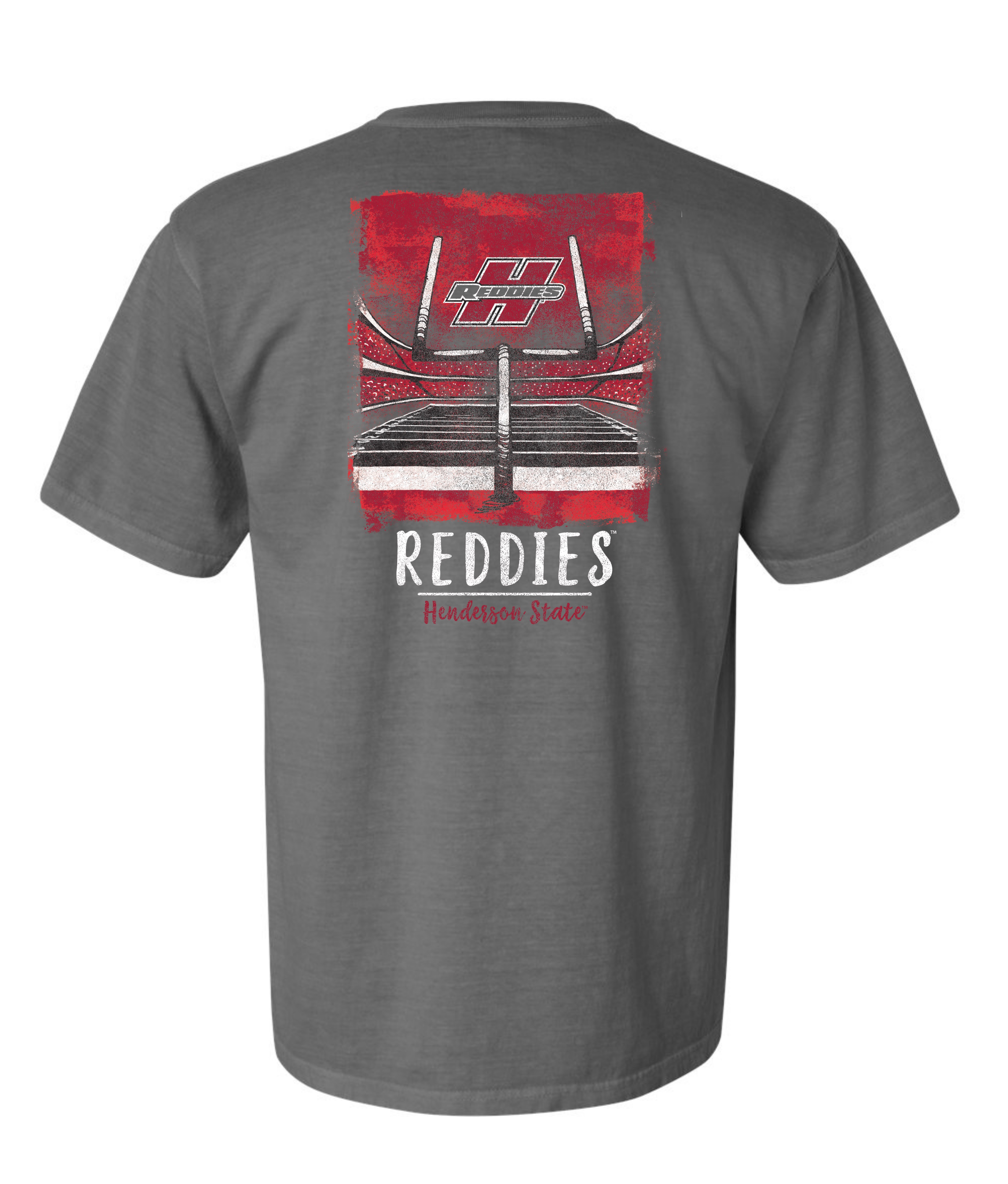 image of: Henderson State Reddies Football End Zone Short Sleeve T-Shirt