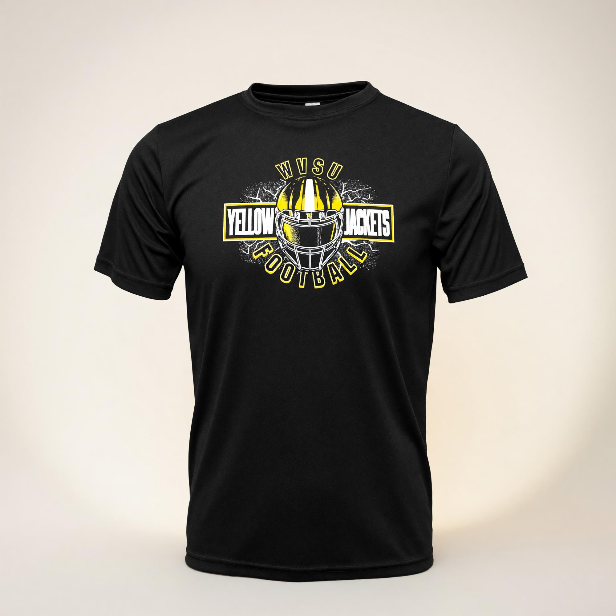 Variant 8 of 12 for Tee - College House Black Performance "Football"