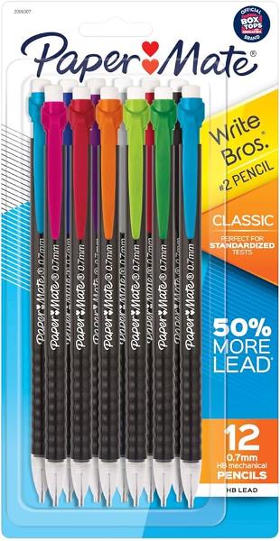 Paper Mate Write Bros. Classic .7mm Mechanical Pencil, 12 Pack; $5.95