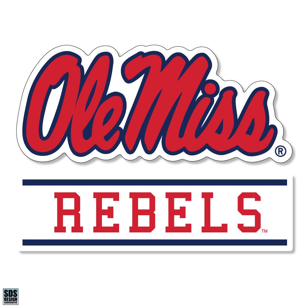 image of: Namedrop Script Vinyl Decal Rebels 3in