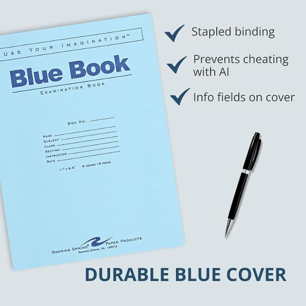 BLUE BOOK Exam; $4.25
