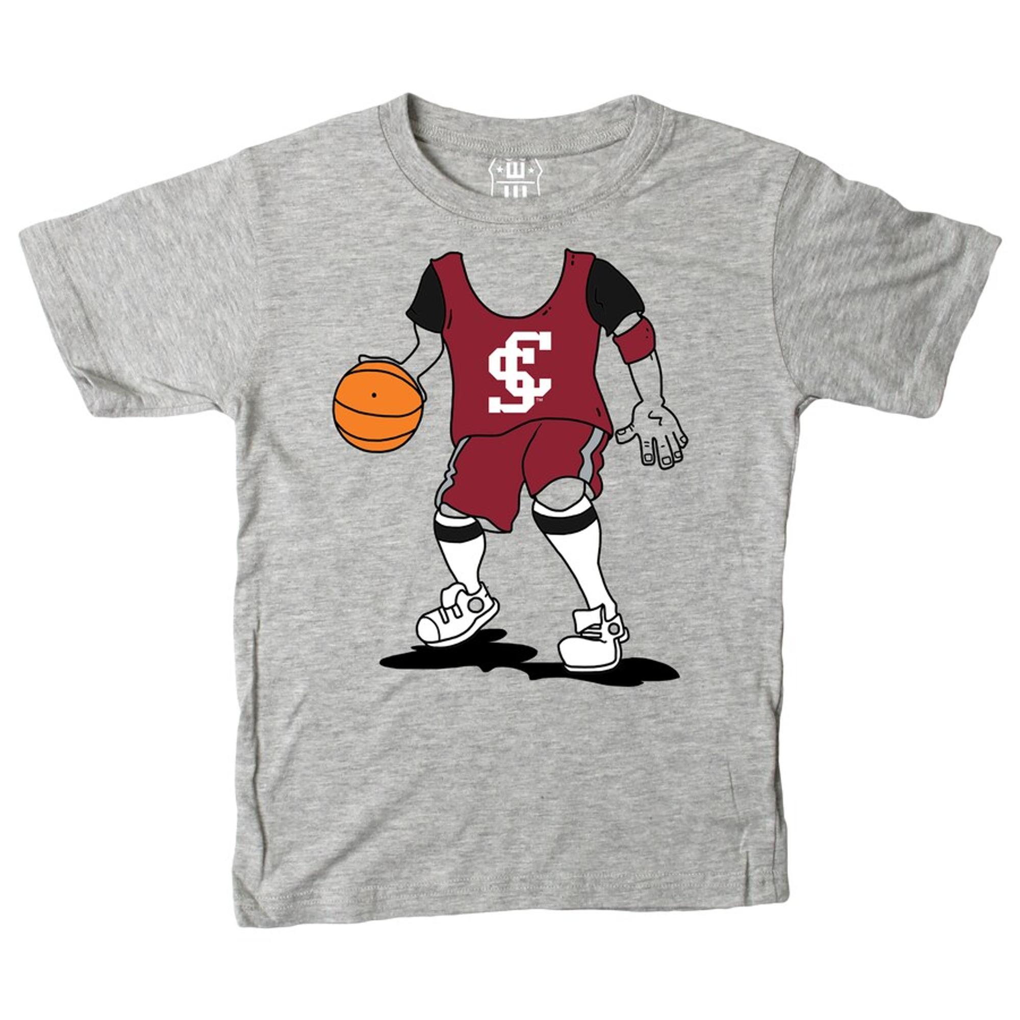 image of: Santa Clara University Toddler Basketball Short Sleeve Tee, Gray