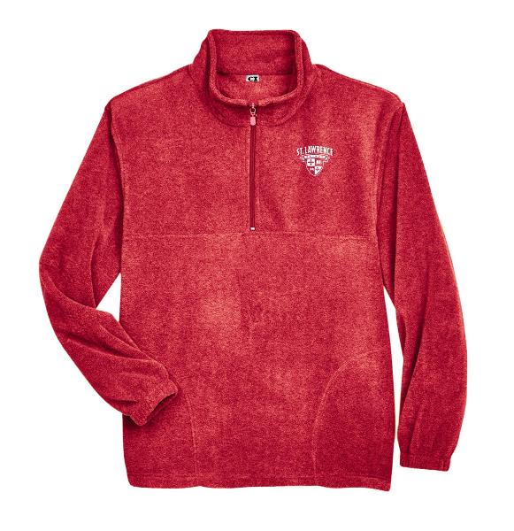 Red Fleece 1/4 Zip Pullover; $64.95