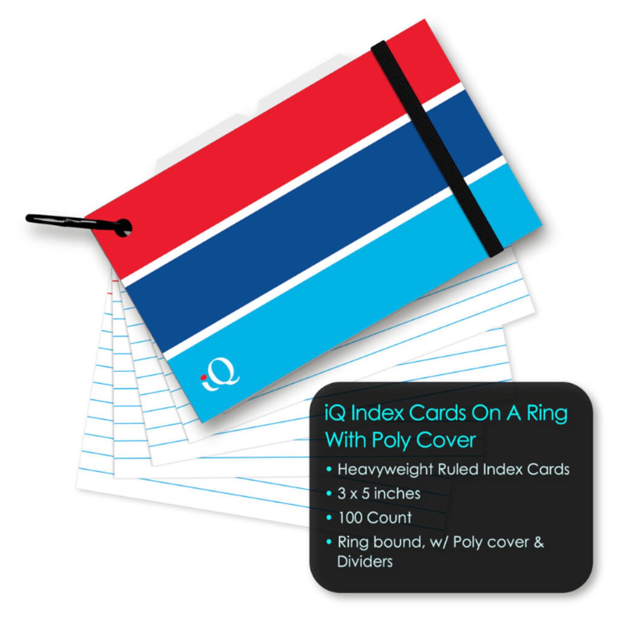 image of: INDEX CARDS ISCHOLAR ON RING 3X5