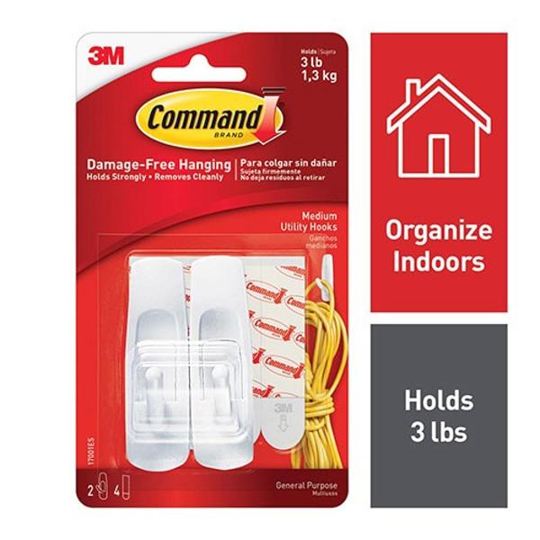 COMMAND HOOK MEDIUM; $5.99