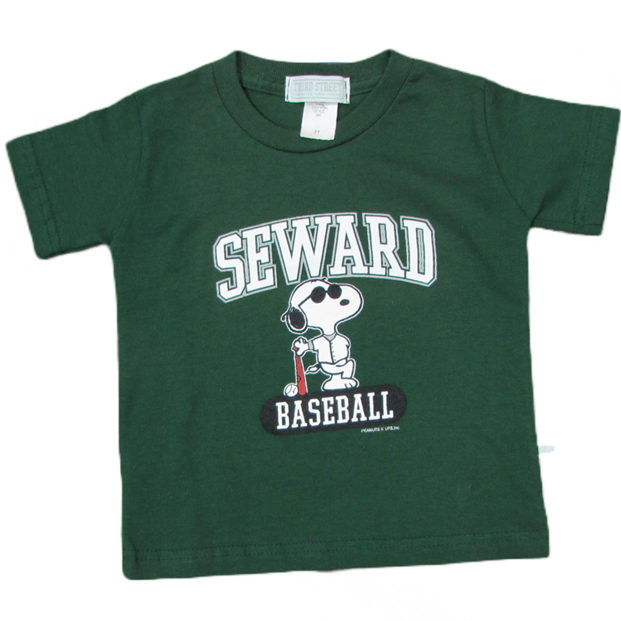 image of: THIRD STREET SNOOPY BASEBALL TEE