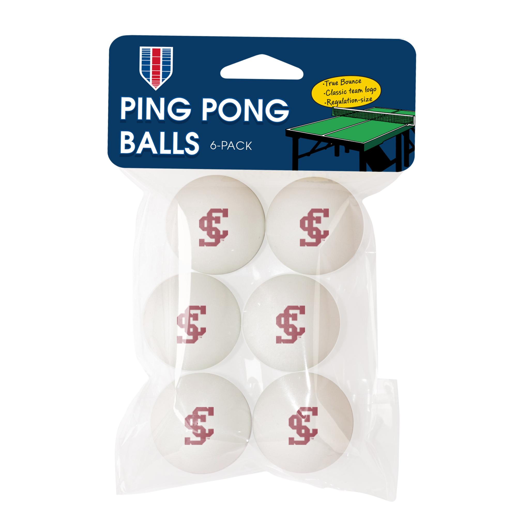 image of: Santa Clara Broncos Ping Pong Balls, 6 Pack