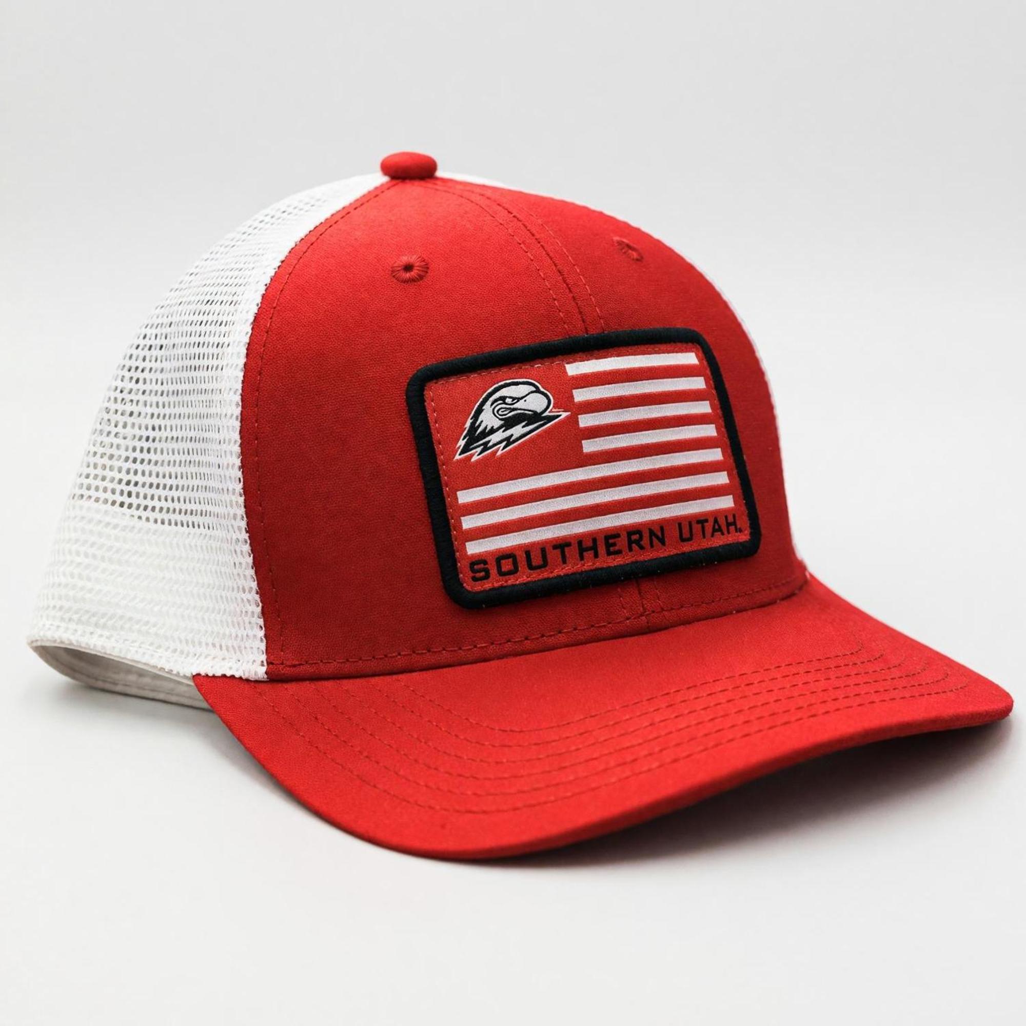 Product image 1 of 1 for Legacy Red SUU Flag Snapback