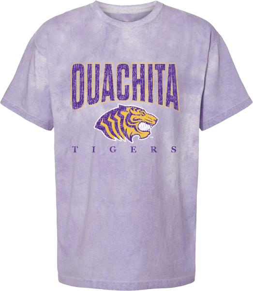 Ouachita Tigers Colorblast Pigment Dyed Tee; $29.95