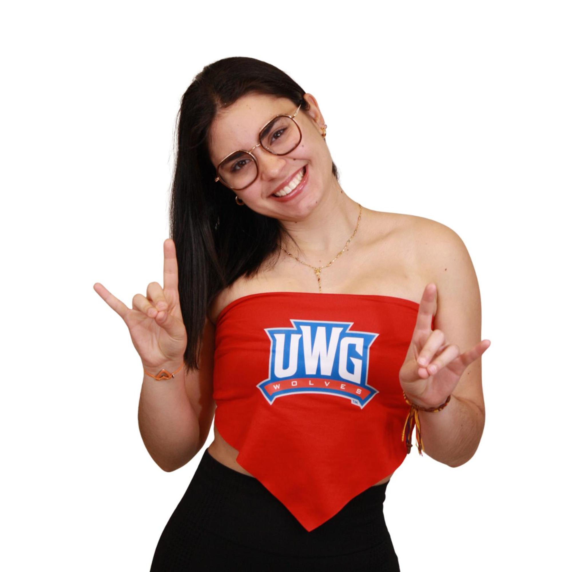 Product image 2 of 2 for UWG WOLVES TIE-BACK BANDEAU TOP ONE SIZE