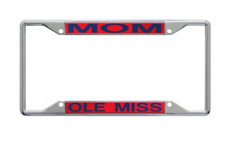 image of: Mom Ole Miss Red License Plate Frame