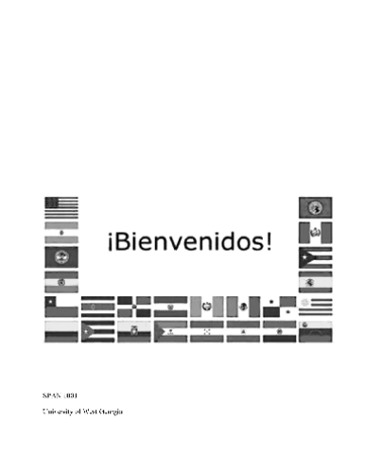 Cover image for UWG SPAN 1001 COURSE PACK