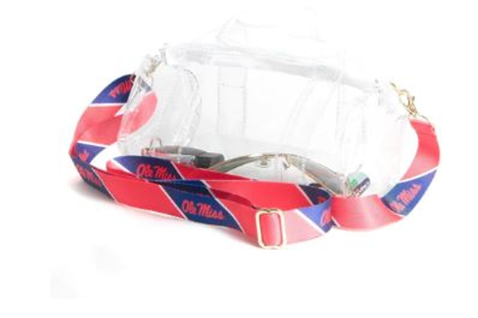 image of: Ole Miss Kay Kay Mini Duffel Clear Bag Purse
