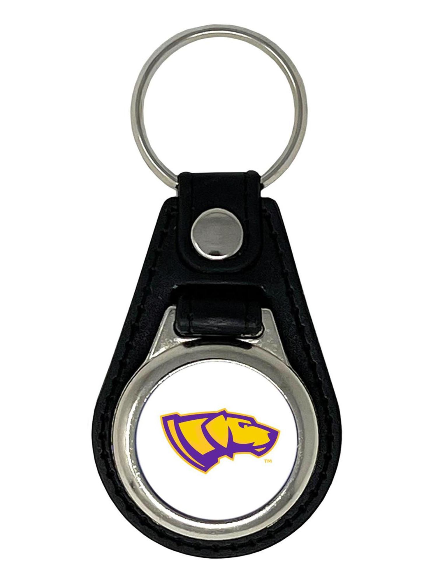 Product image 1 of 1 for UWSP Leather Round Key Fob