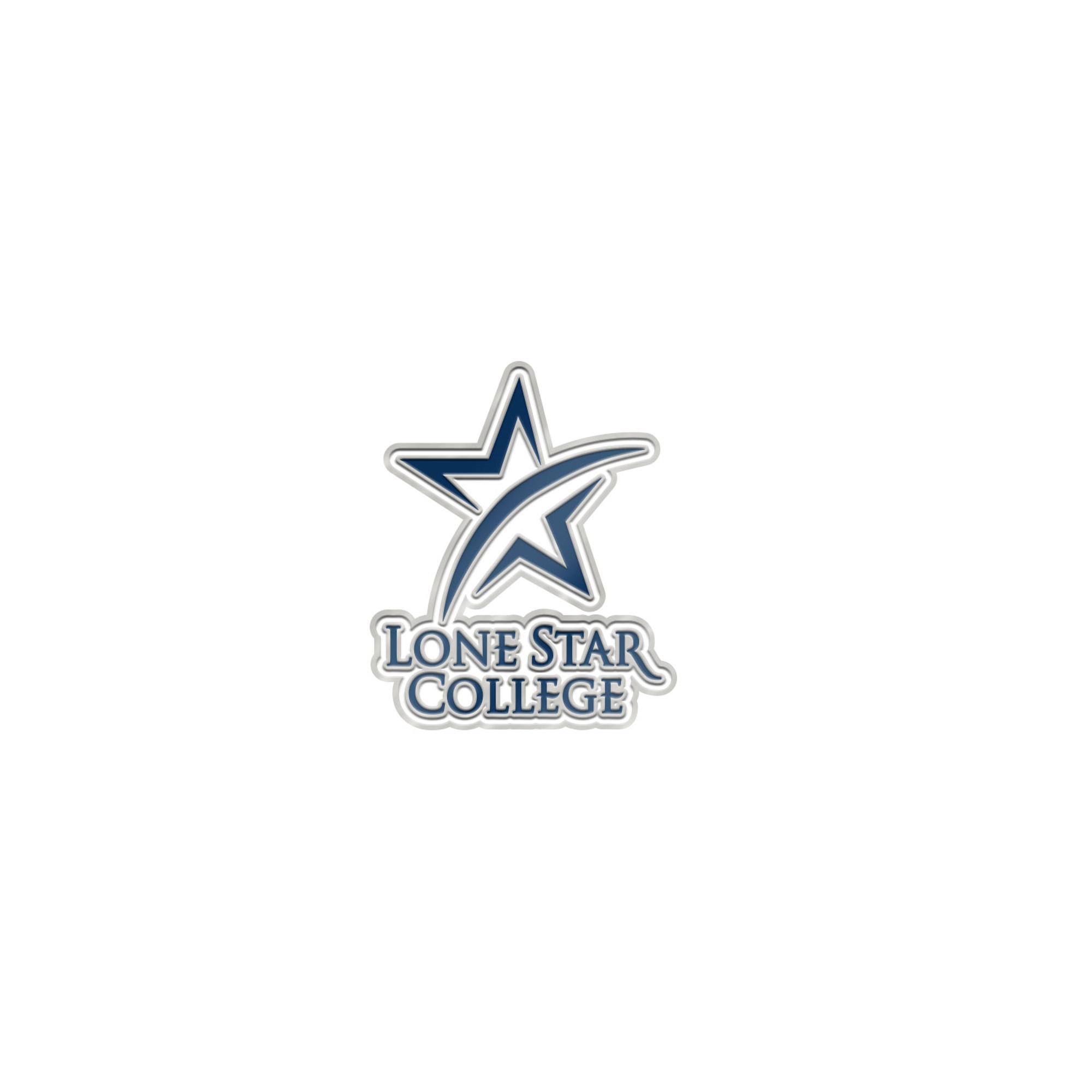 image of: Lone Star College Star Brass Lapel Pin