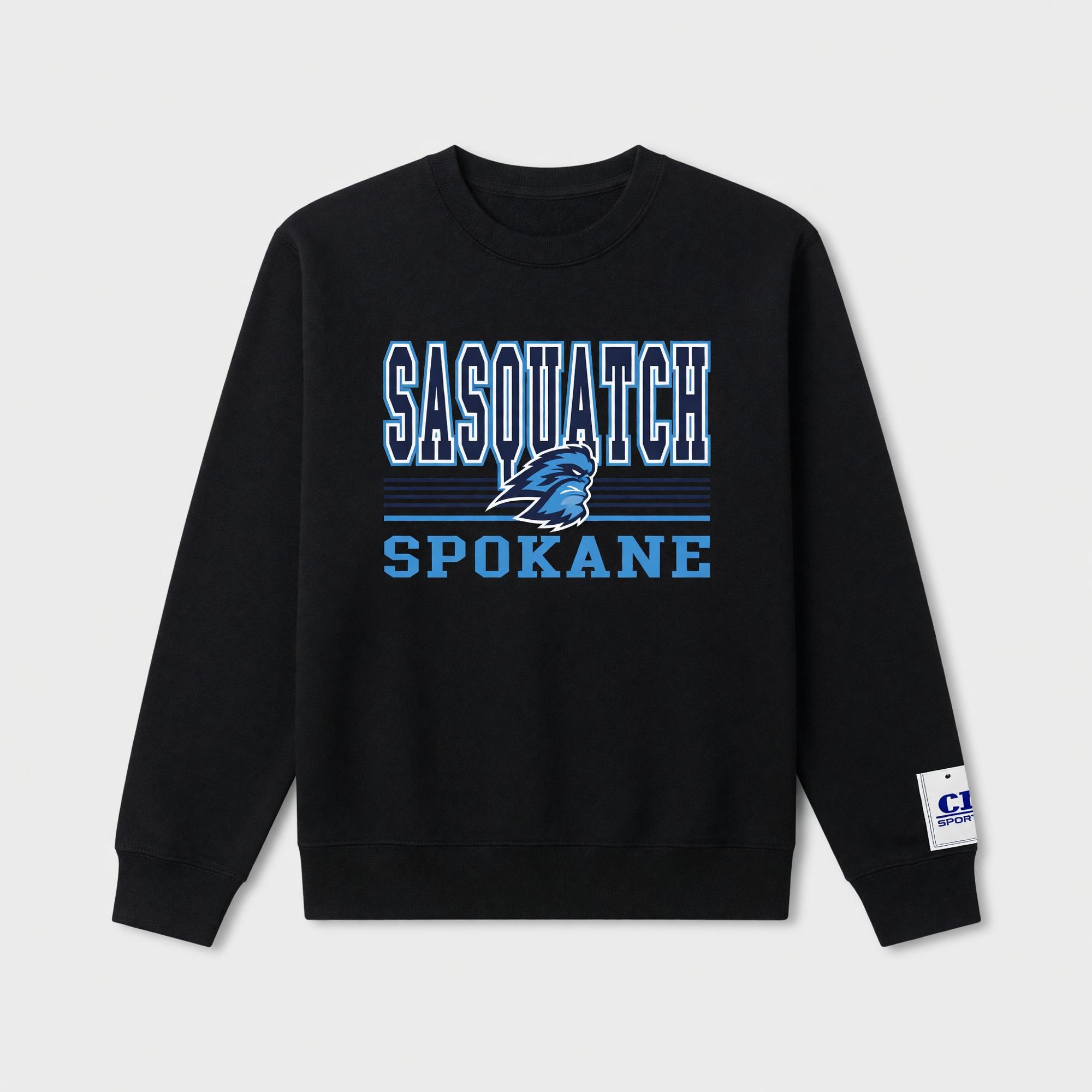Product image 1 of 1 for SFCC Crew Thames Soft Touch Sasquatch Black Sweatshirt