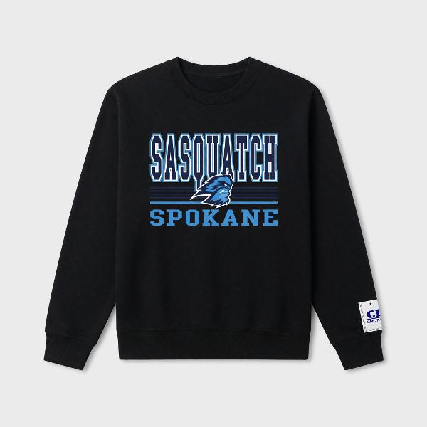 SFCC Crew Thames Soft Touch Sasquatch Black Sweatshirt; $39.99