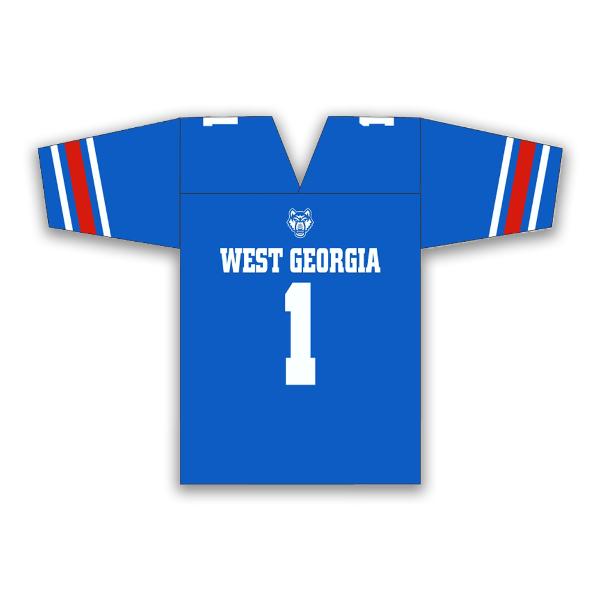WOLF LOGO WEST GA FOOTBALL JERSEY; $29.99