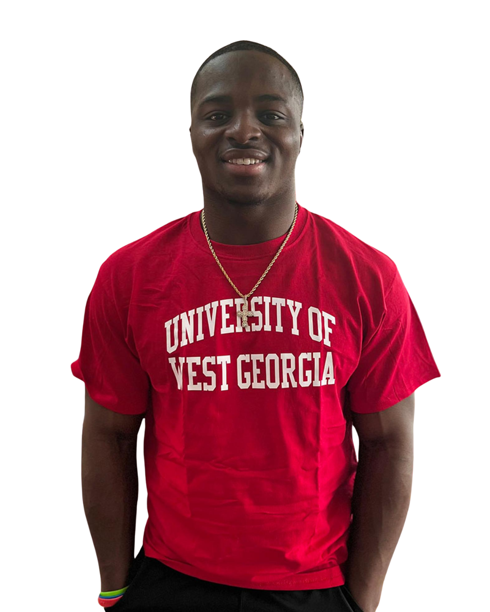 Product image 8 of 15 for UNIV. WEST GA TEXT ROLLED TEE