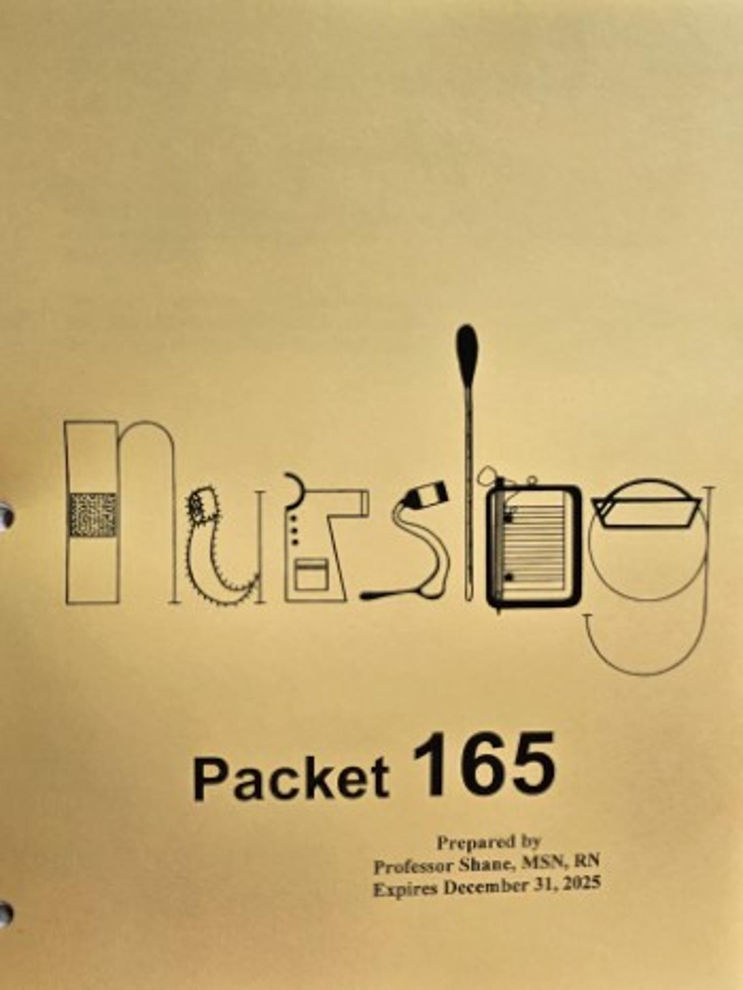 Cover image for NURS 165 Coursepack FALL 25