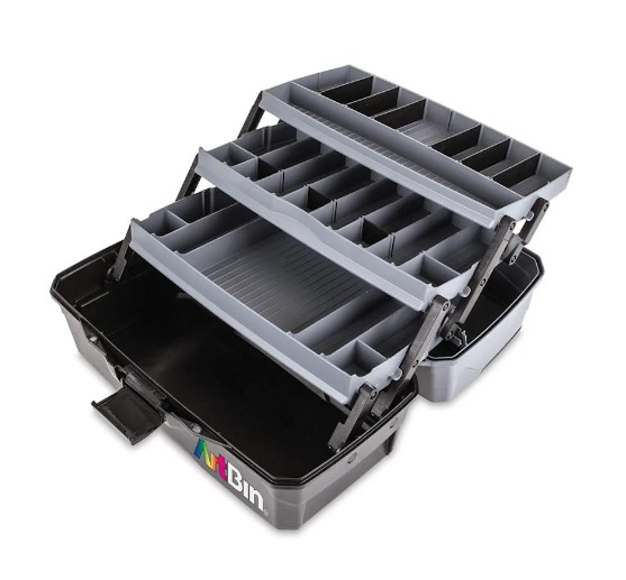 image of: ArtBin Art Box with 3 Lift-Up Trays - Black