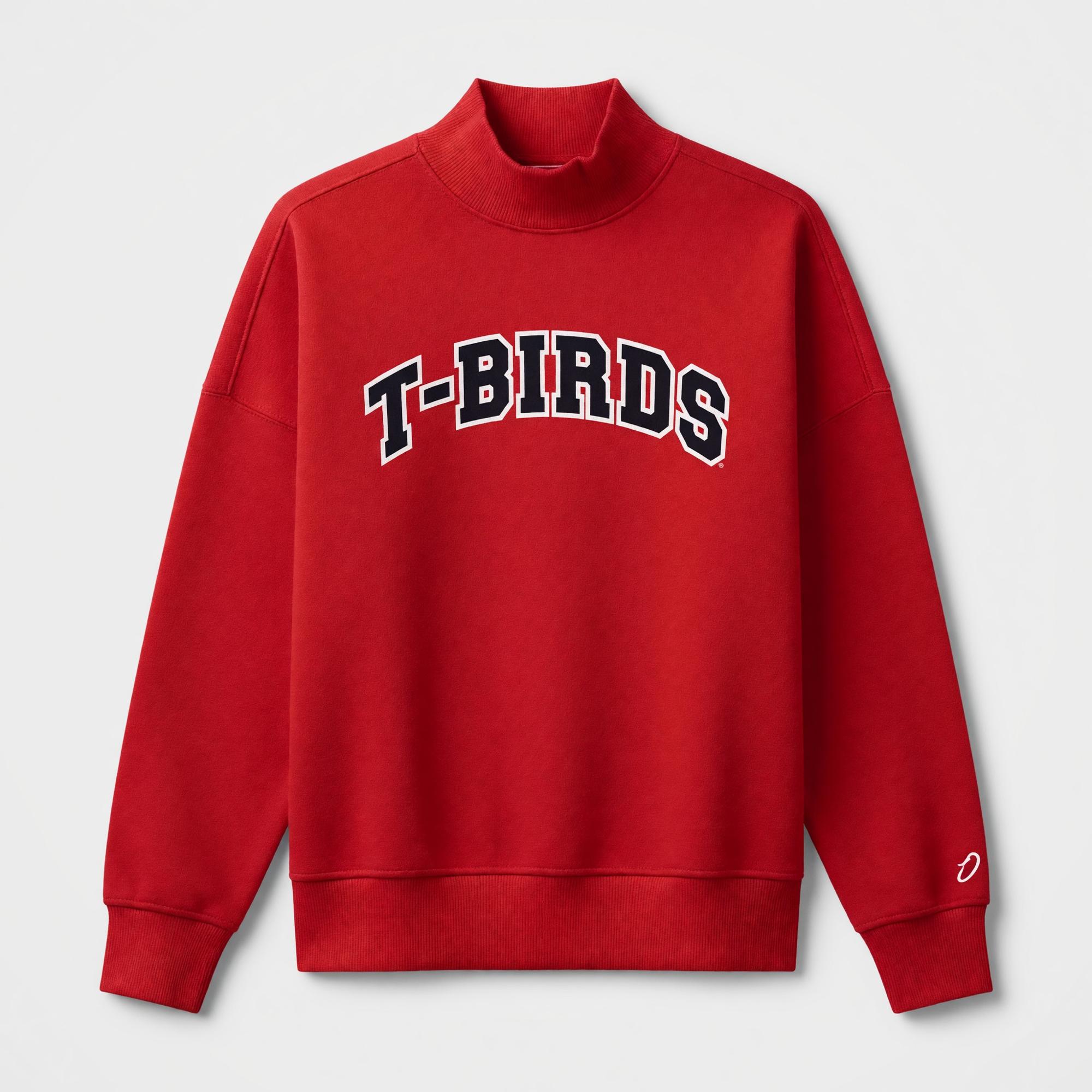 Product image 1 of 2 for Legacy Diana Mock Neck Crew – Red (SUU T-Birds)