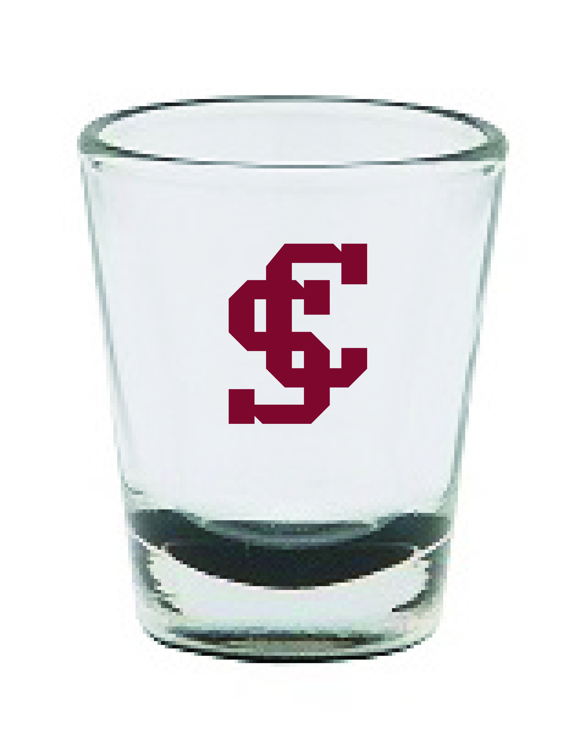 Product image 1 of 1 for Santa Clara Broncos 1.5oz Shot Glass with Black Bottom