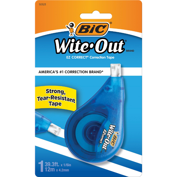 WITE-OUT CORRECTION TAPE; $4.99