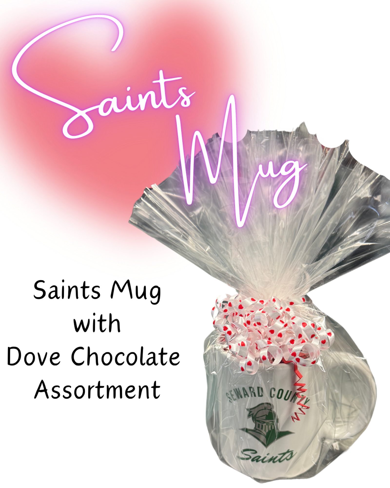 image of: Valentines Saints Mug with Dove Chocolate