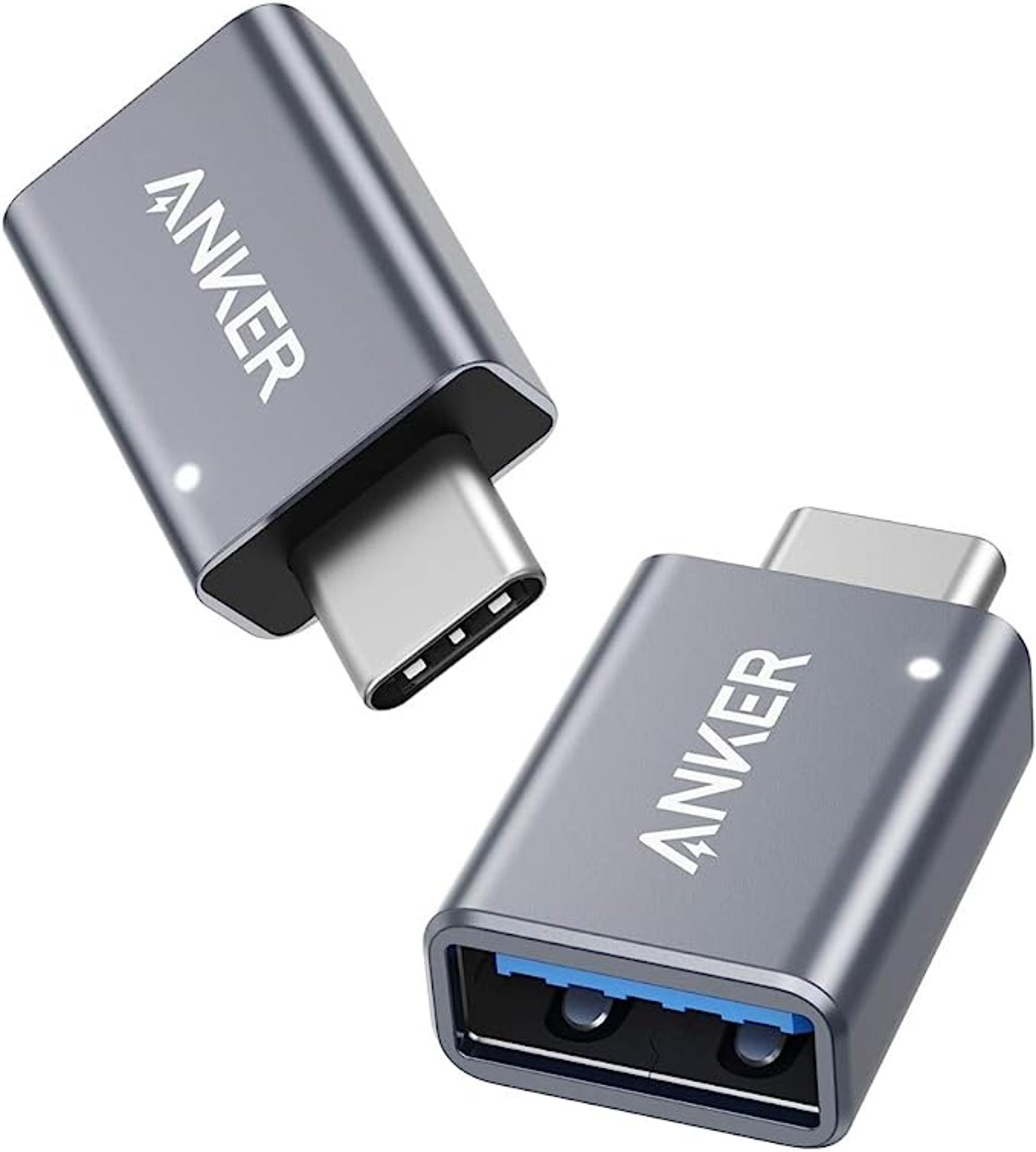 image of: Anker USB-C to USB 3.0 Female adapter 2pk