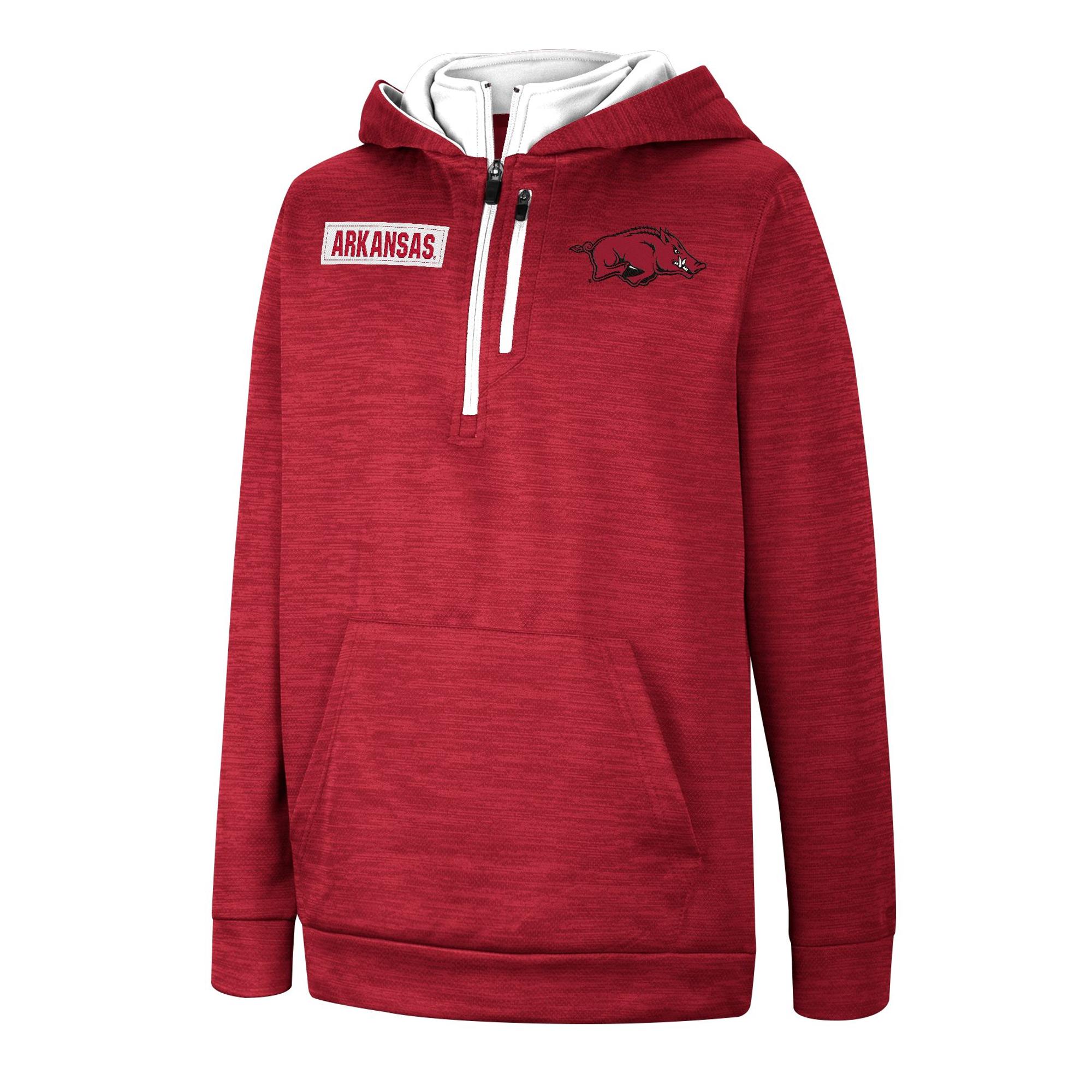 image of: Arkansas Razorbacks Youth Banks Quarter Zip Hoodie