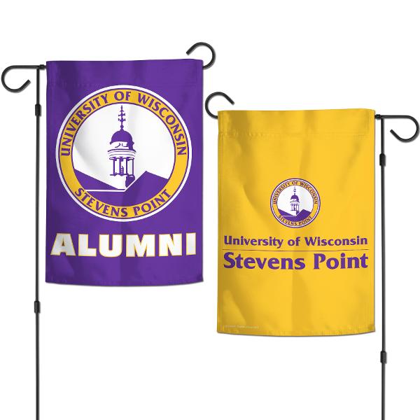 Alumni University of Wisconsin Stevens Point 12.5x18” 2- Sided Garden Flag; $22.98