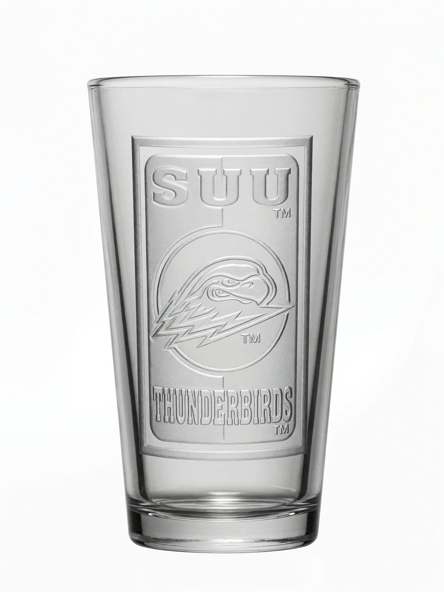 SUU Spirit Engraved Pint Glass