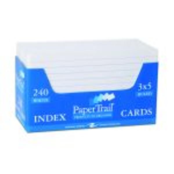 240 INDEX CARDS 3 X 5 (RULED); $5.49