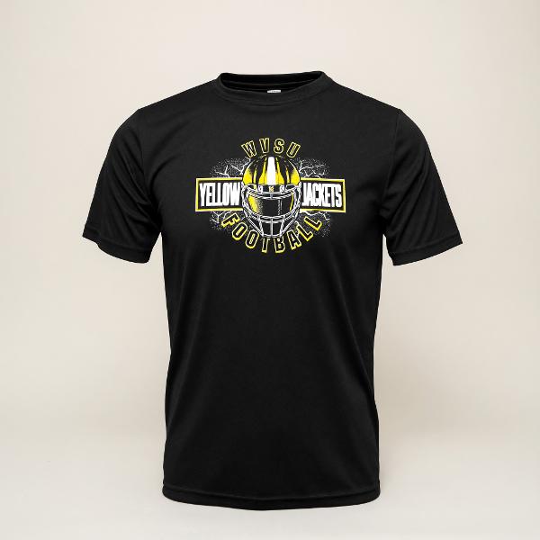 Tee - College House Black Performance "Football"; $19.99