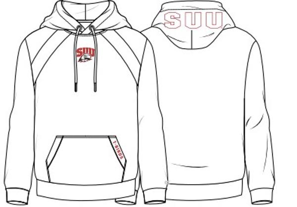 COLOSSEUM HOOD MENS WHITE SUU/THOR; $65.00