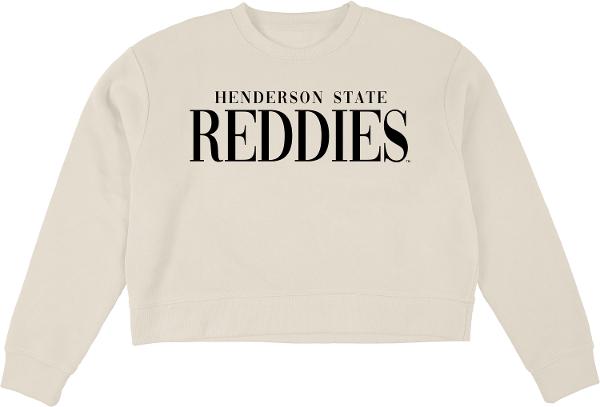 Henderson State Reddies Cloud Fleece Midi Crew; $43.99