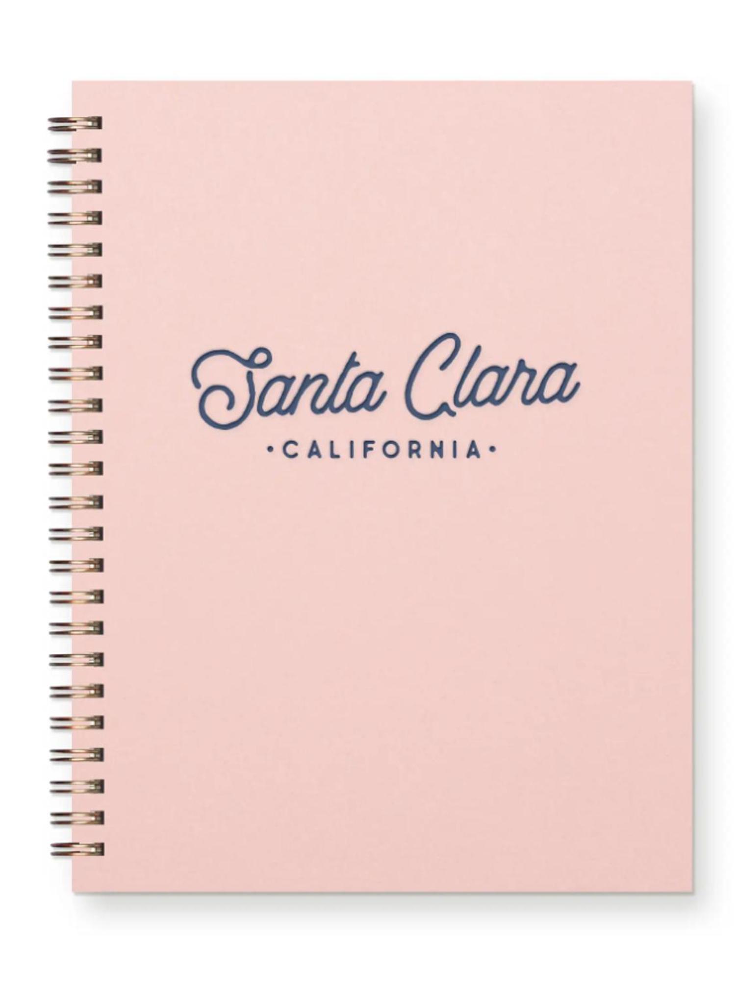 Product image 1 of 1 for Santa Clara California Script Journal Lined Notebook, Sunset Pink