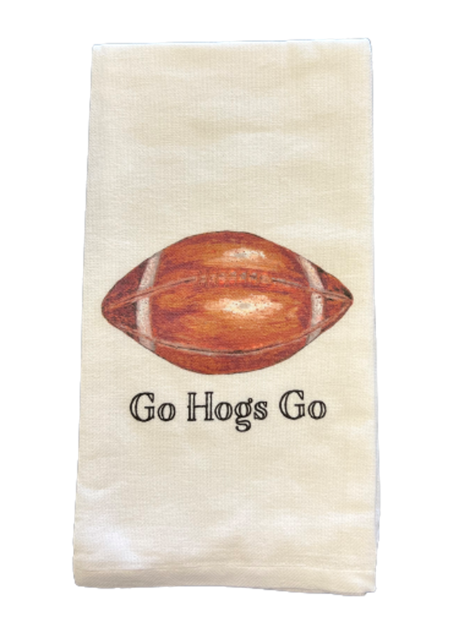 image of: Go Hogs Go Arkansas Razorbacks Football Season Kitchen Towel