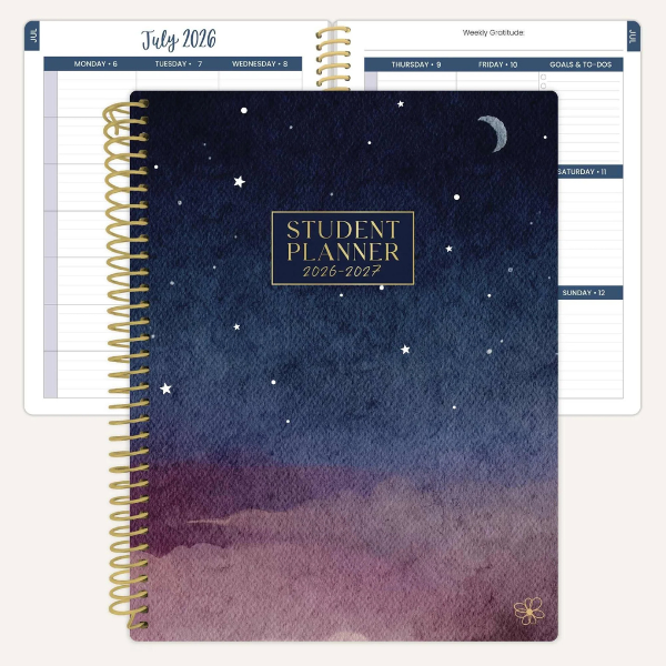 PLANNER Bloom Daisy Column Academic 2026-27 Stargaze; $16.95