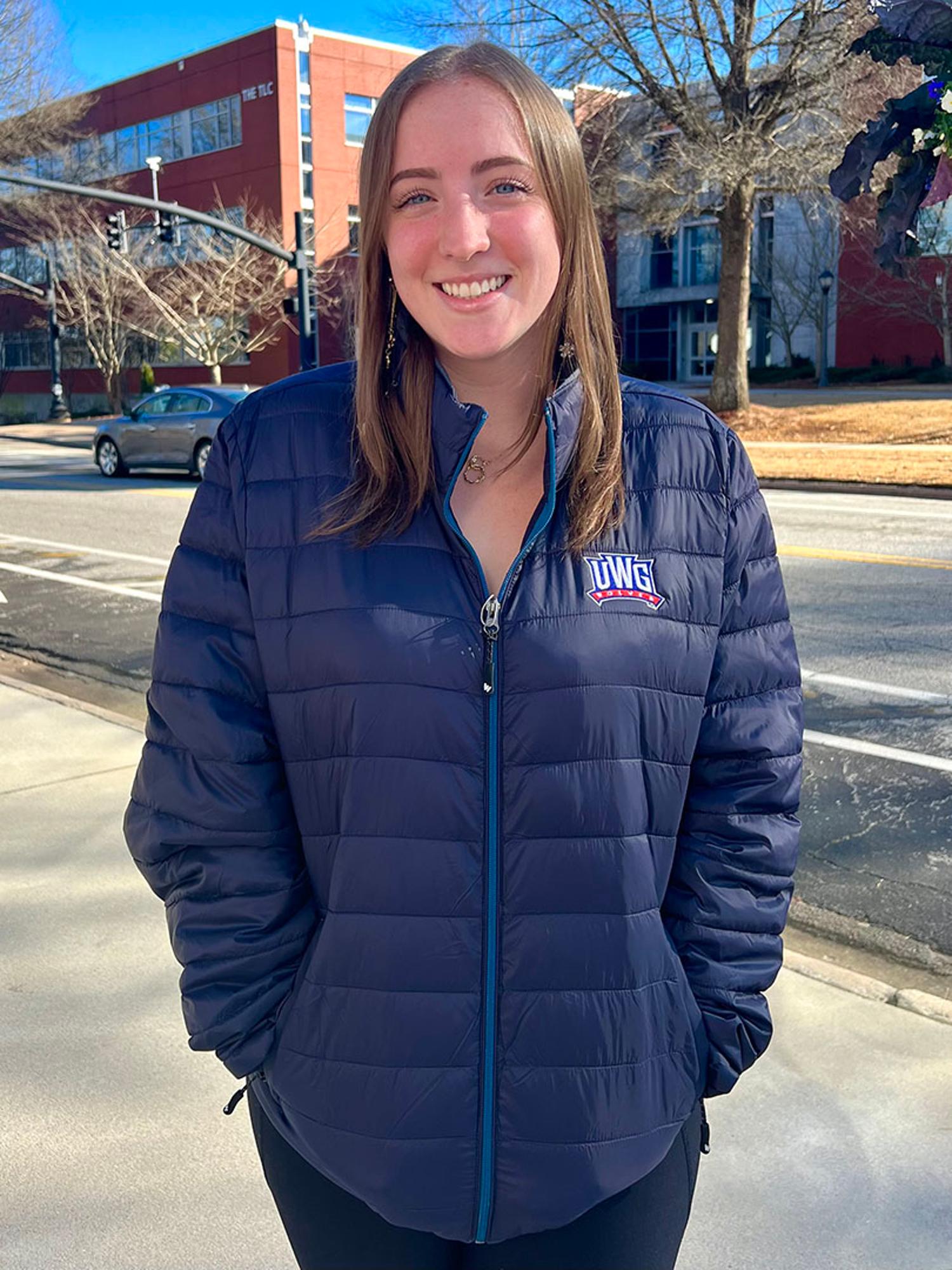 image of: UWG ATHLETIC UNISEX PILLOWPAC JACKET