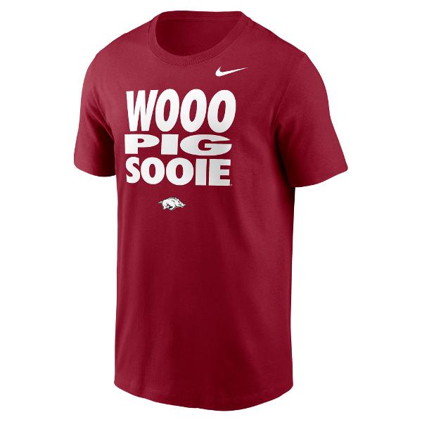 Arkansas Razorbacks Nike Dri-Fit 'Wooo Pig Sooie' Cotton SS Tee; $45.00