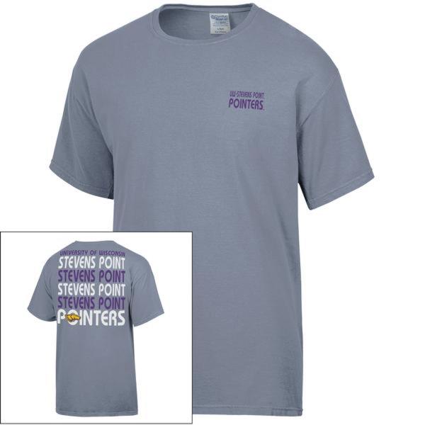 University of Wisconsin Stevens Point Comfort Wash Short Sleeve Tee, Gray; $39.98