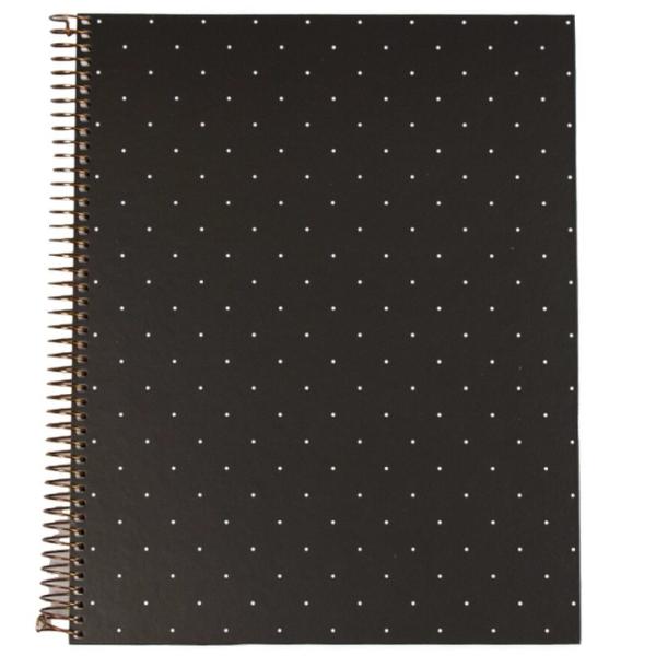 SPIRAL MIGUEL RIUS 4 SUBJECT BLACK DOTS; $21.99