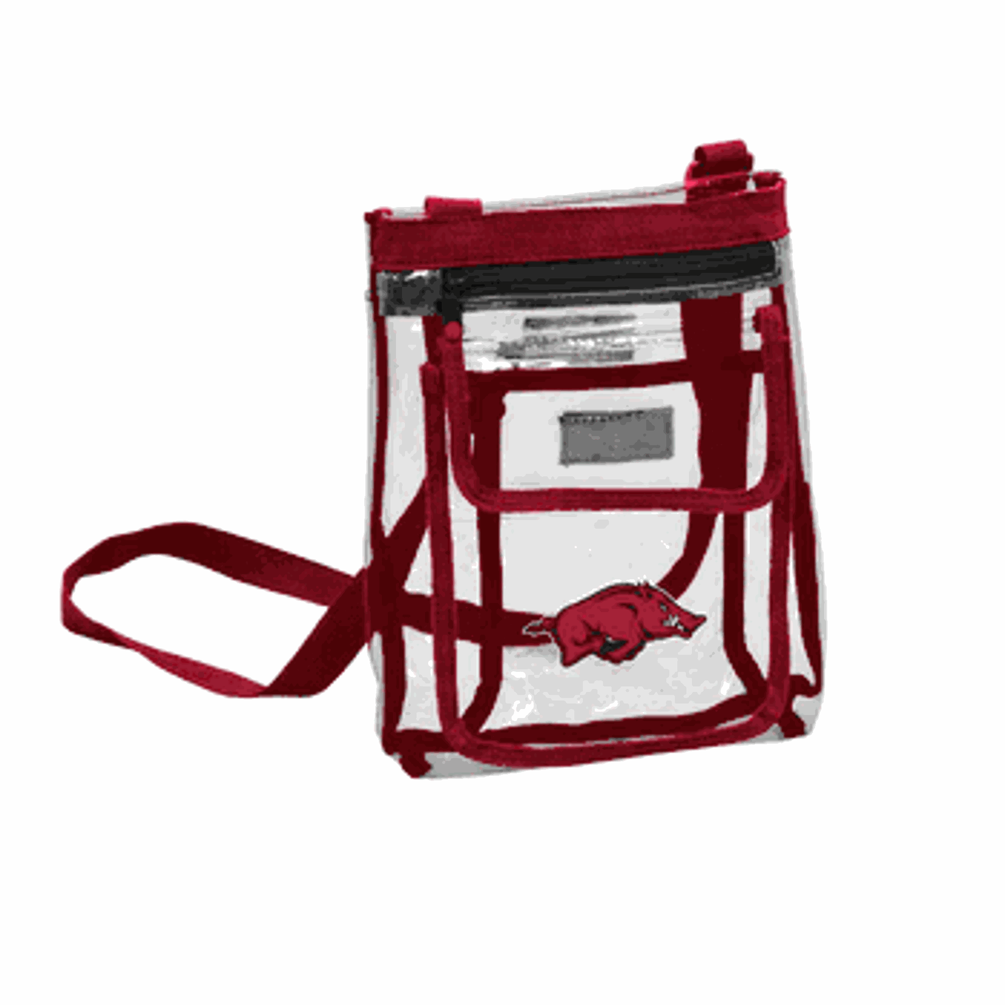 image of: Arkansas Razorbacks Clear Crossbody Stadium Bag