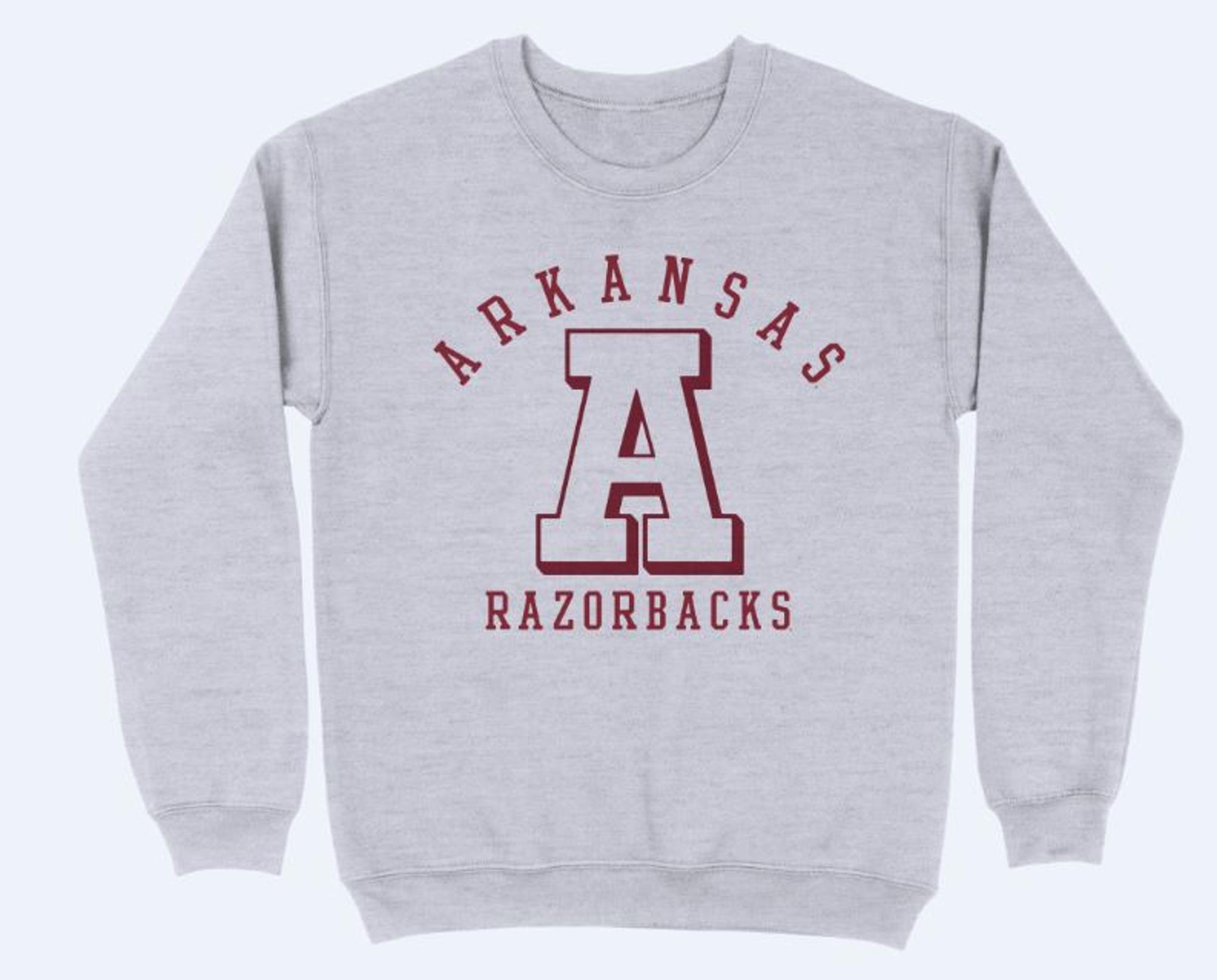 image of: Arkansas Razorbacks Classic Blockletter Crew