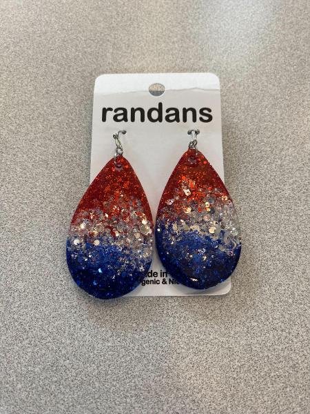 OMBRE TEAM COLOR EARRINGS; $18.99